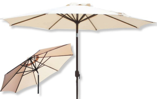 Shanghai 2.7m Round Crank Parasol in Cream-0