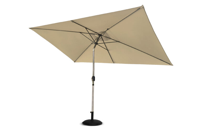 Perth 3m x 2m Rectangular Crank Parasol in Natural-0