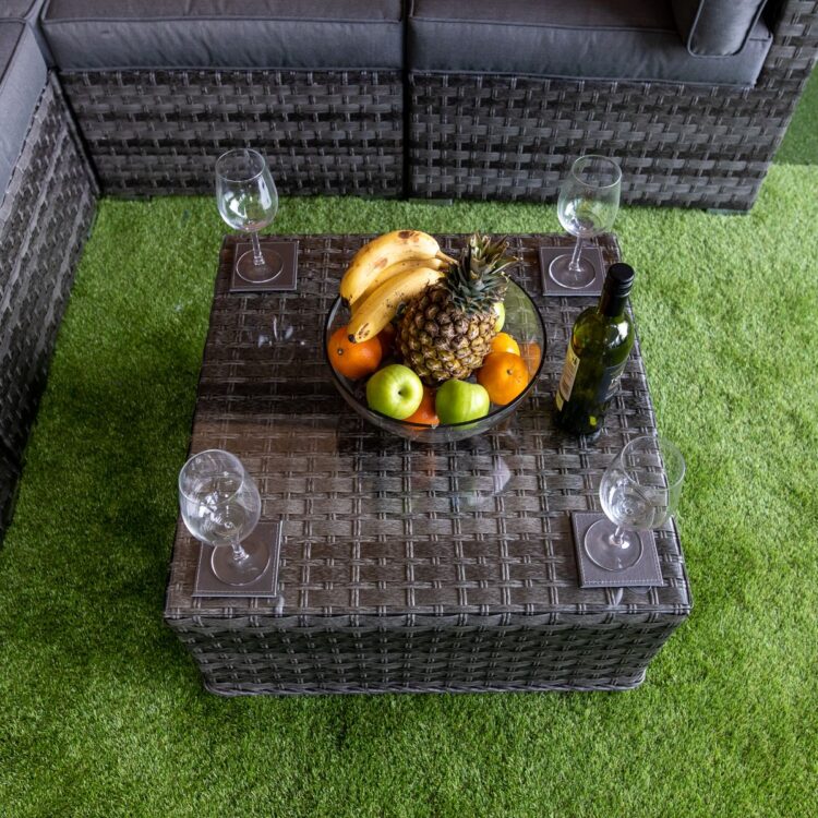 Serena Mayfair Modular Rattan Corner Set With Coffee Table-12796