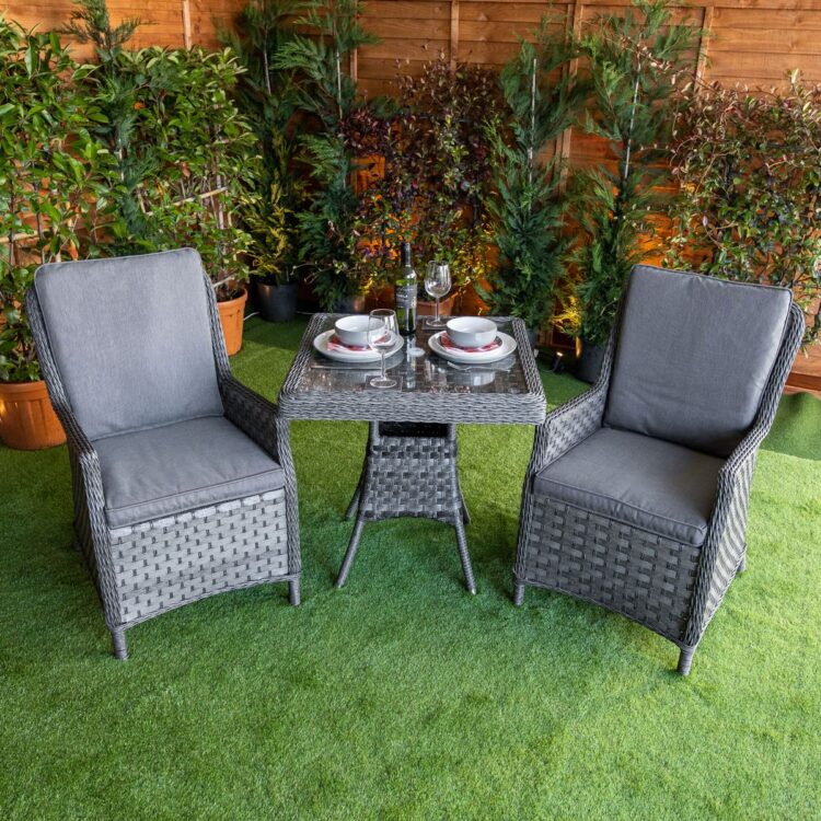 Serena Paris Square Rattan Bistro Set-11640