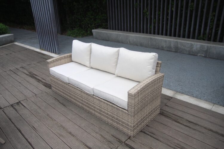 Champagne Chichester Rising Table rattan Sofa Set-16125