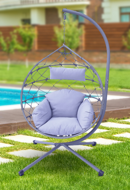 Cozy Deluxe Single Hanging rattan Egg Chair-0