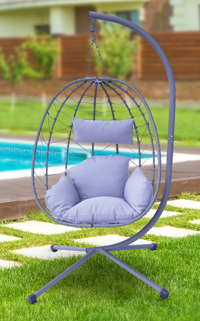 Comfy Deluxe Single Hanging rattan Egg Chair-0